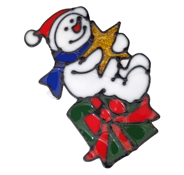 12 Stickers Santa en Relieve $6.8 c/u