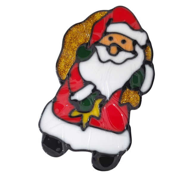 12 Stickers Santa en Relieve $6.8 c/u