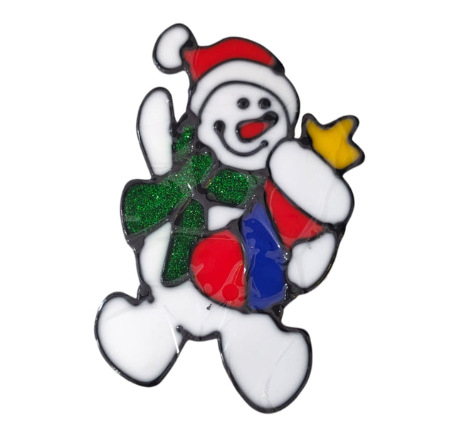 12 Stickers Santa en Relieve $6.8 c/u