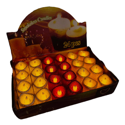 24 Velas Navideñas $6 c/u