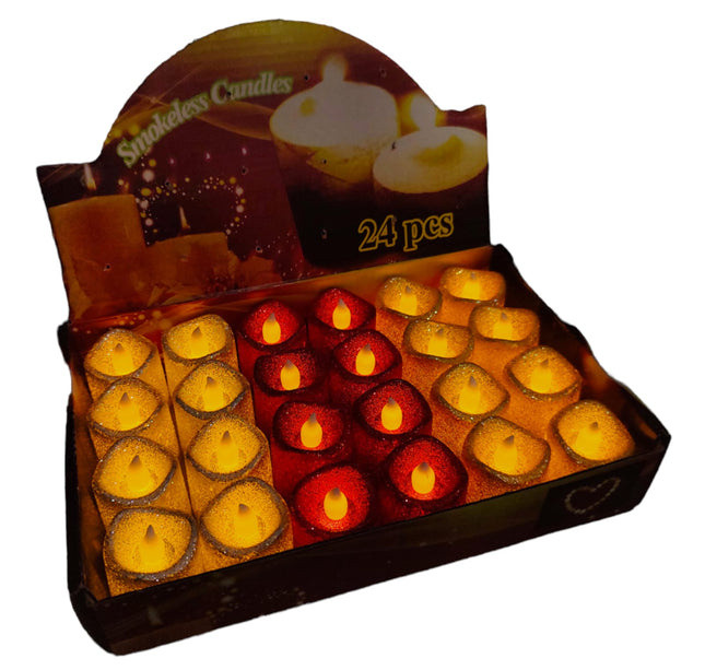 24 Velas Navideñas $6 c/u