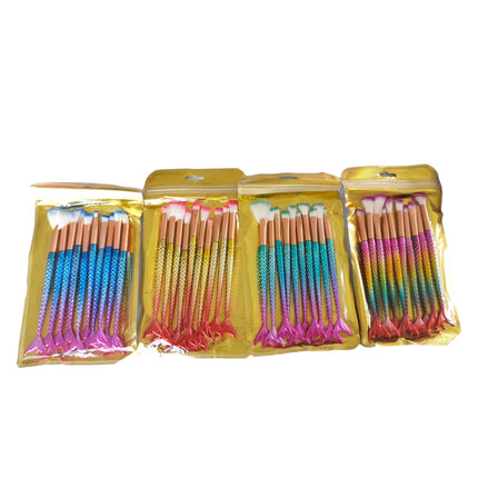 12 Sets de 10 brochas sirena $23.80 c/u