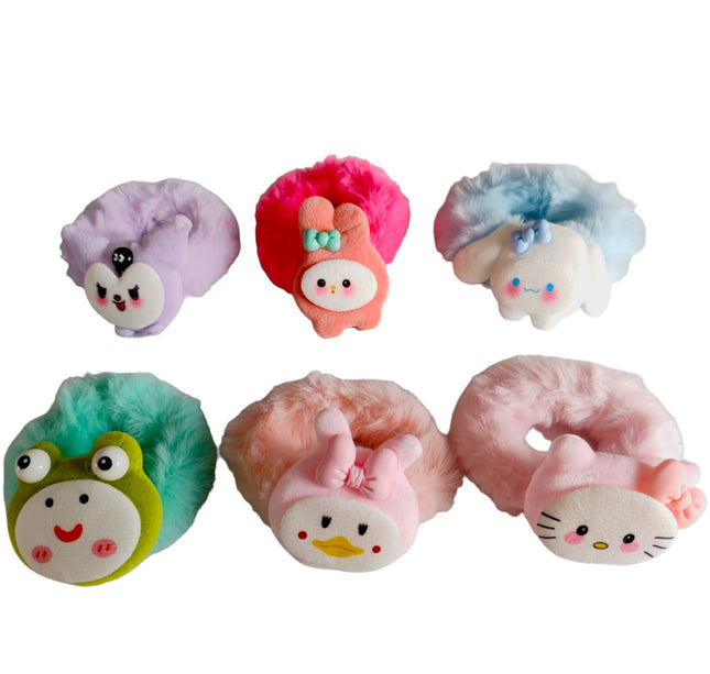 12 Scrunchie Dona Sanrio $6.50 c/u