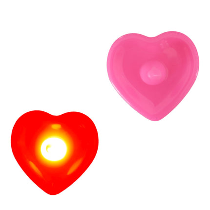 24 Velas de Corazón Luz Led $4.1 c/u