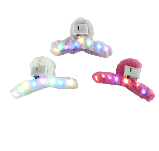 12 Pinzas peluche con luz $12.92 c/u