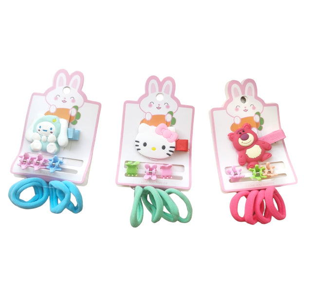 12 Sets De Cabello Kitty Sanrio $6.50 c/u