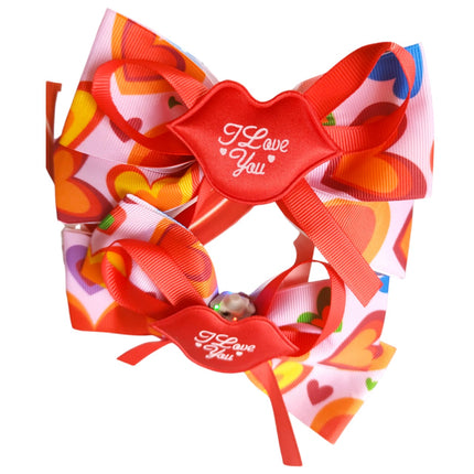 12 Moños Corazones con Luz $11 C/U