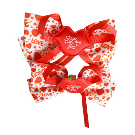 12 Moños Corazones con Luz $11 C/U