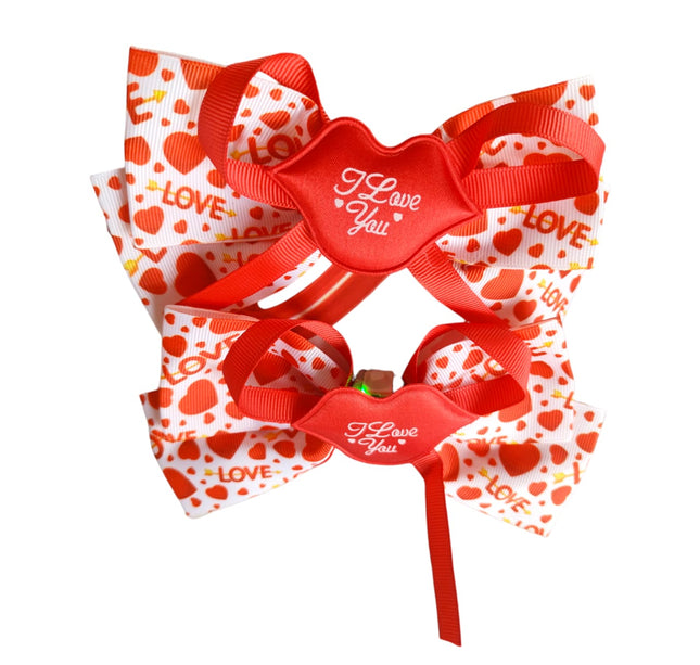 12 Moños Corazones con Luz $11 C/U