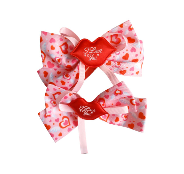 12 Moños Corazones con Luz $11 C/U