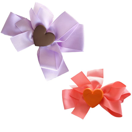 12 Moños Amores Corazón $5.85 c/u