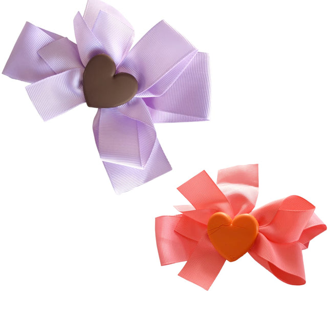 12 Moños Amores Corazón $5.85 c/u