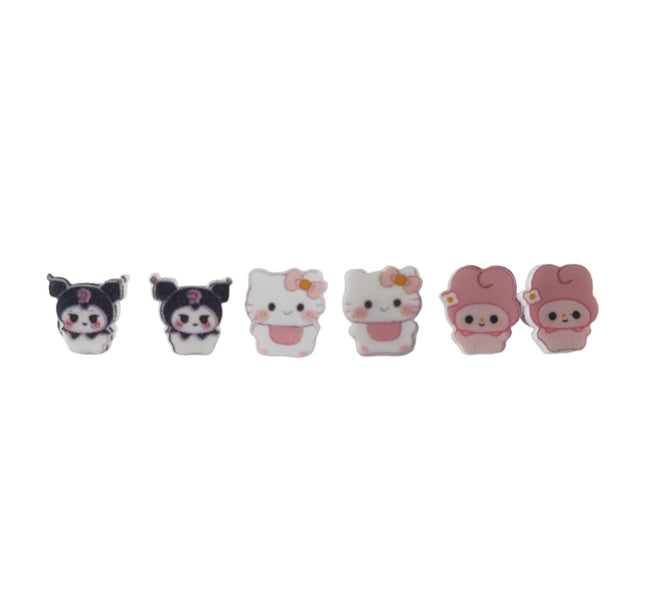 36 Par Aretes Sanrio Kitty $ 1.94 c/u