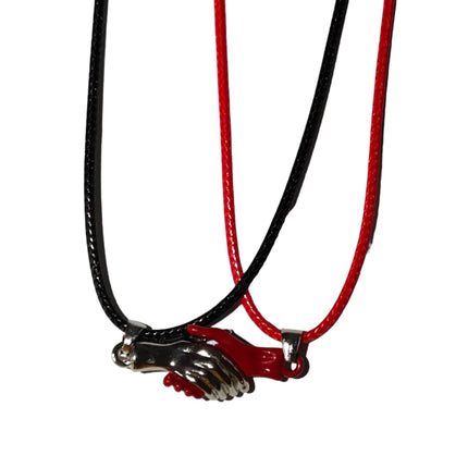 12 Collares Acero Inoxidable de Amistad con Magneto Manos $14 c/u