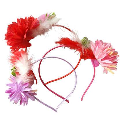 12 Diademas Flores Primavera $11.05 c/u