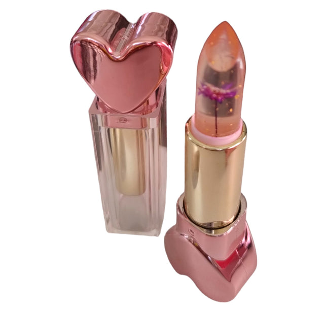 24 Labiales con flor corazón $17.68 c/u