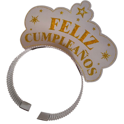 Paquete 6 Diademas Feliz Cumpleaños