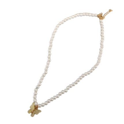 12 Collares con perlas mariposa $9.6 c/u