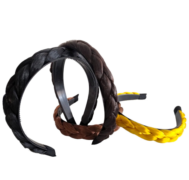 12 Diademas Trenzadas Cabello $17 c/u