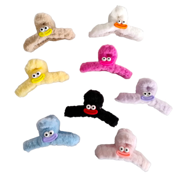 12 Pinzas Peluche Caras Divertidas $7.15 c/u