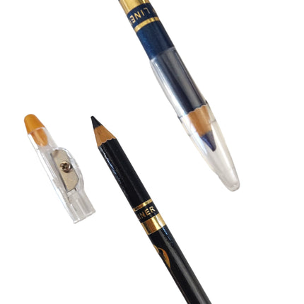 12 Lapices Delineadores Negro Y Color $6 c/u