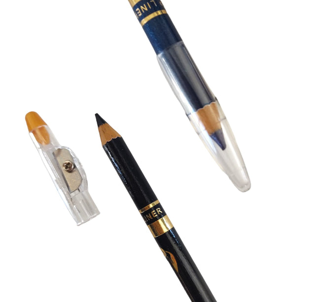 12 Lapices Delineadores Negro Y Color $6 c/u