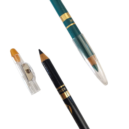 12 Lapices Delineadores Negro Y Color $6 c/u