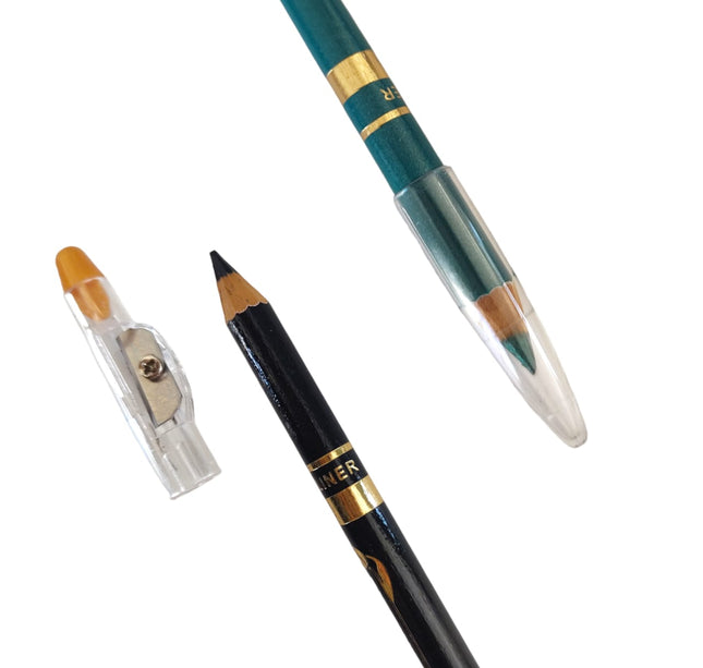 12 Lapices Delineadores Negro Y Color $6 c/u