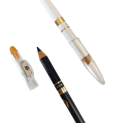 12 Lapices Delineadores Negro Y Color $6 c/u