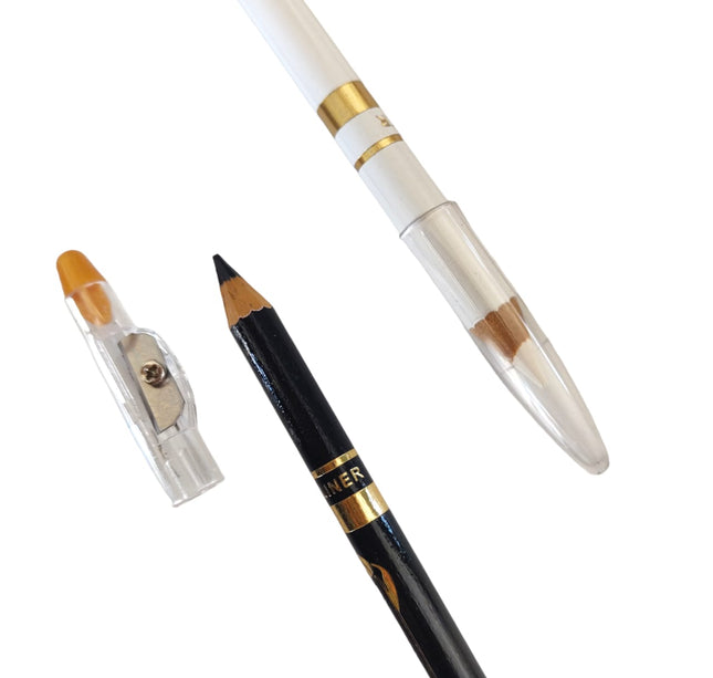 12 Lapices Delineadores Negro Y Color $6 c/u