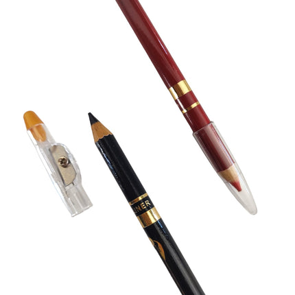 12 Lapices Delineadores Negro Y Color $6 c/u