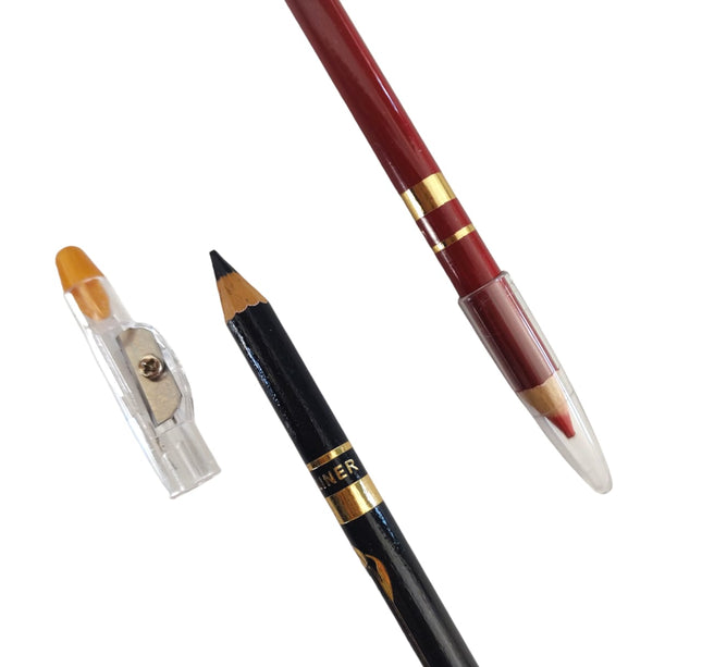 12 Lapices Delineadores Negro Y Color $6 c/u