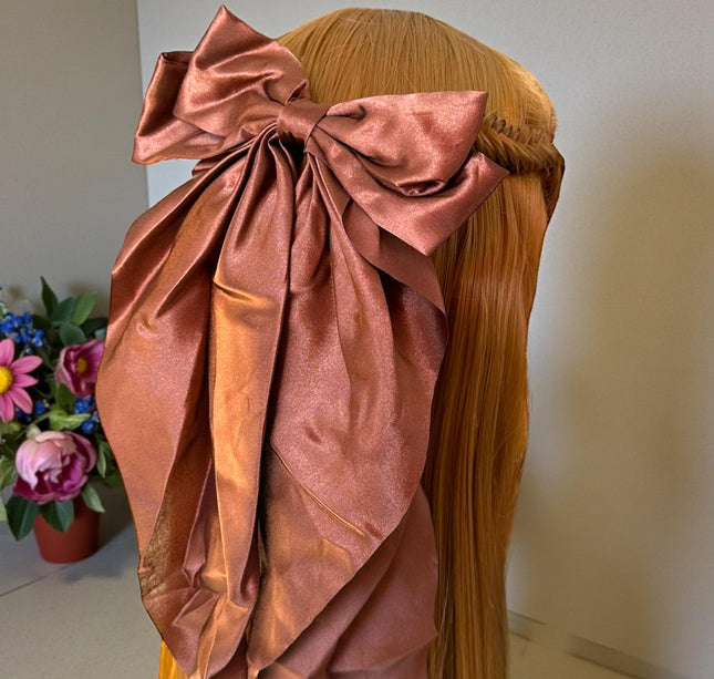 12 Moños Coquette Satín Colores $11.5 c/u