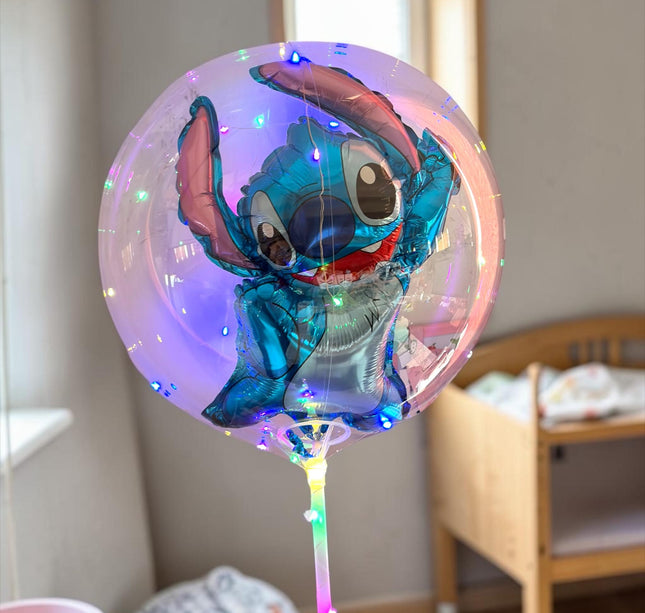 5 Globos Licencias en Varita con Luces $21 c/u