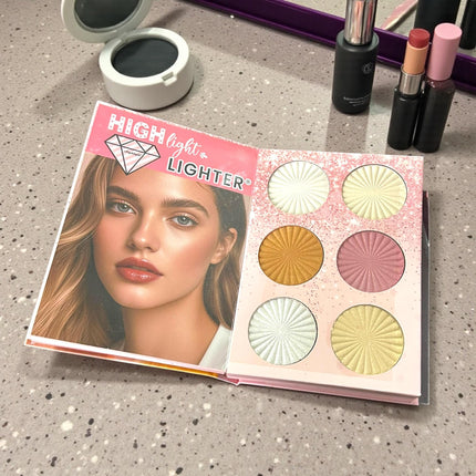 Paleta de Sombras/Rubores/Iluminadores/Polvos en Libro