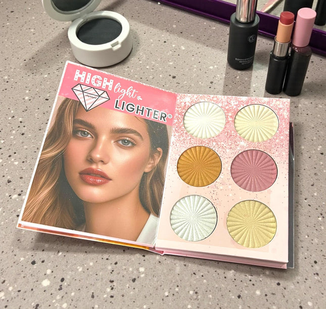 Paleta de Sombras/Rubores/Iluminadores/Polvos en Libro