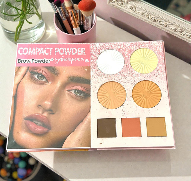 Paleta de Sombras/Rubores/Iluminadores/Polvos en Libro