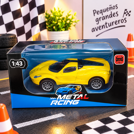 3 Mini Supercar Metal Racing Diferentes Colores $63 C/U