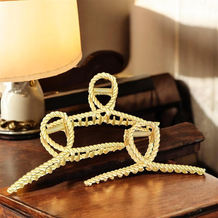 12 Pinzas Metalicas Doradas/Plateadas $11.7 c/u