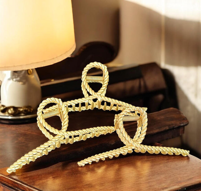 12 Pinzas Metalicas Doradas/Plateadas $11.7 c/u