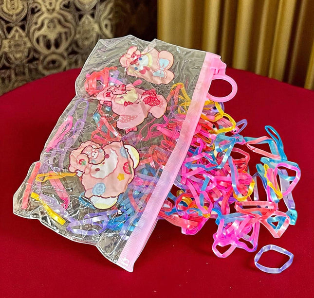 12 Bolsas Sanrio Resellables con Ligas para el cabello $6 c/u