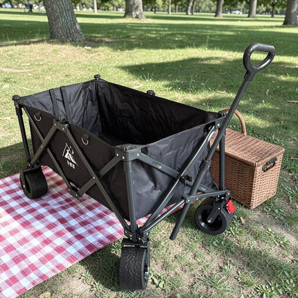 Carrito Utilitario Plegable de Doble Nivel con Toldo Protector y Mesa