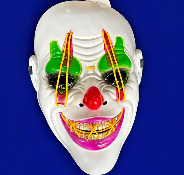 Mascará Halloween Payaso con Luz