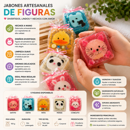 10 Jabones Animalitos de Tocador Recuerdos $10.5 c/u
