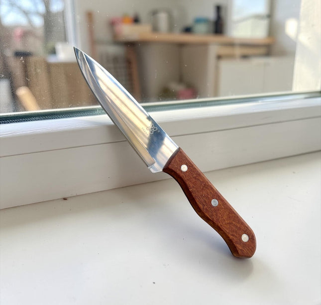 Cuchillo para Cocina con Mango de Madera