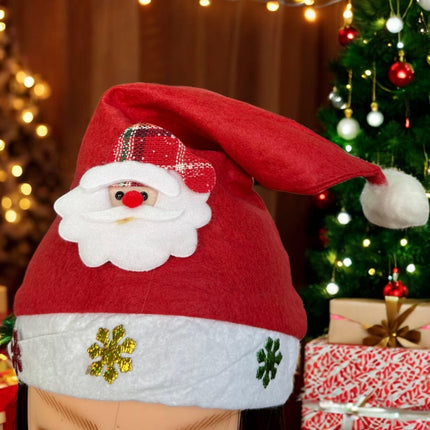 12 Gorros Navideño con Figura y adornos $12.9 c/u