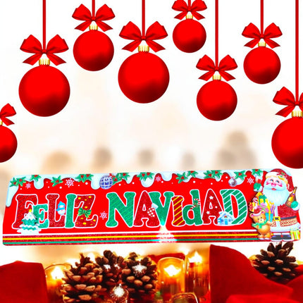 6 Letrero Feliz Navidad 80 centimetros $17.8 c/u