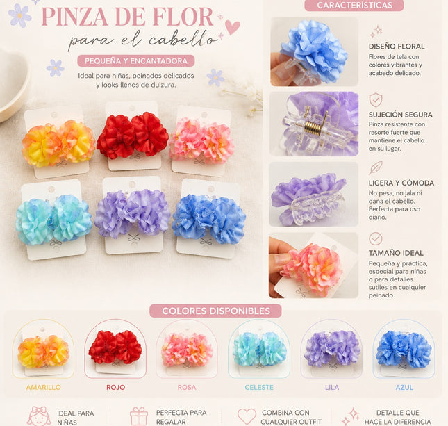 12 Dúos Pincitas y Flores Lindas $14.9 c/u