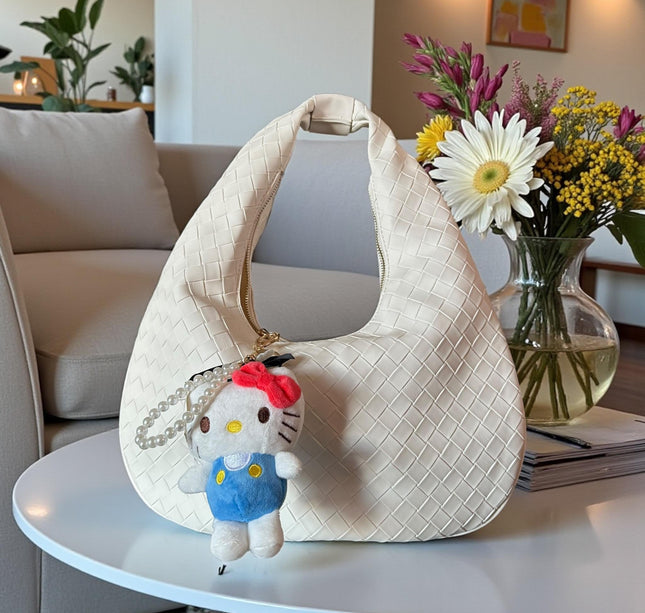 Llavero Kitty Perlas Peluche