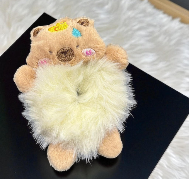 12 Scrunchies Capibaras Peluches $18 c/u